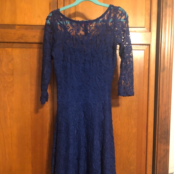 Homecoming or Casual Dress Lace Royal Blue XS - Picture 6 of 6